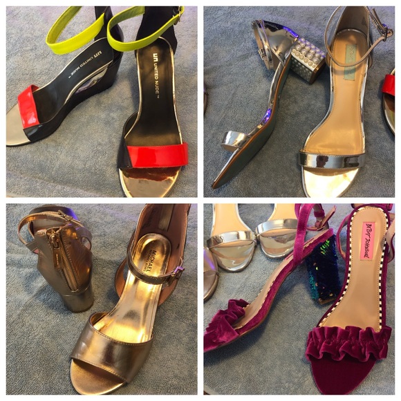 Shoes - Reseller Heels Lot Betsey Johnson MK United Nude